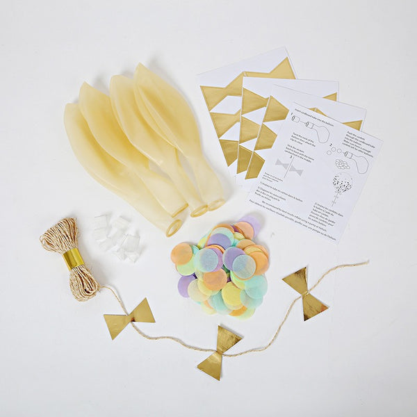 PASTEL CONFETTI<BR>BALLOON KIT (8 pack)