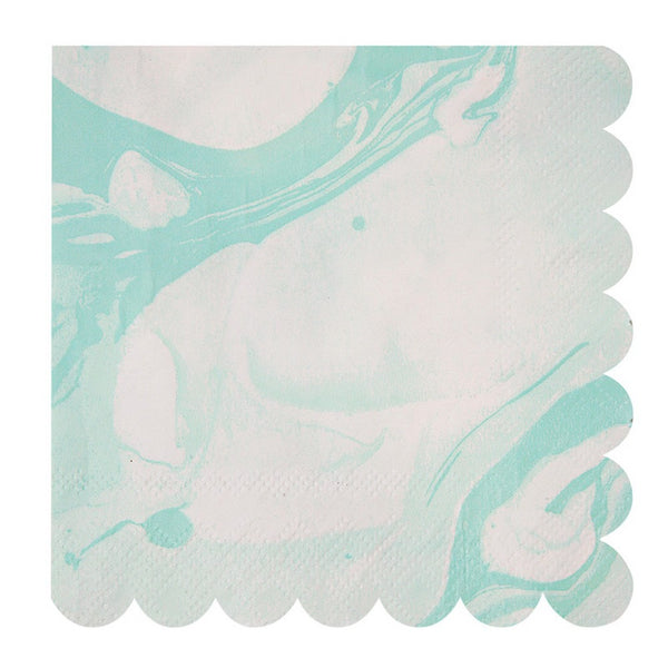 MINT MARBLE<BR>LARGE NAPKINS (20 pack)