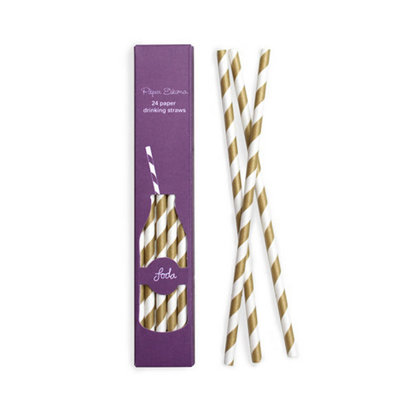 GOLD CRUSH STRAWS<br>(24 pack)