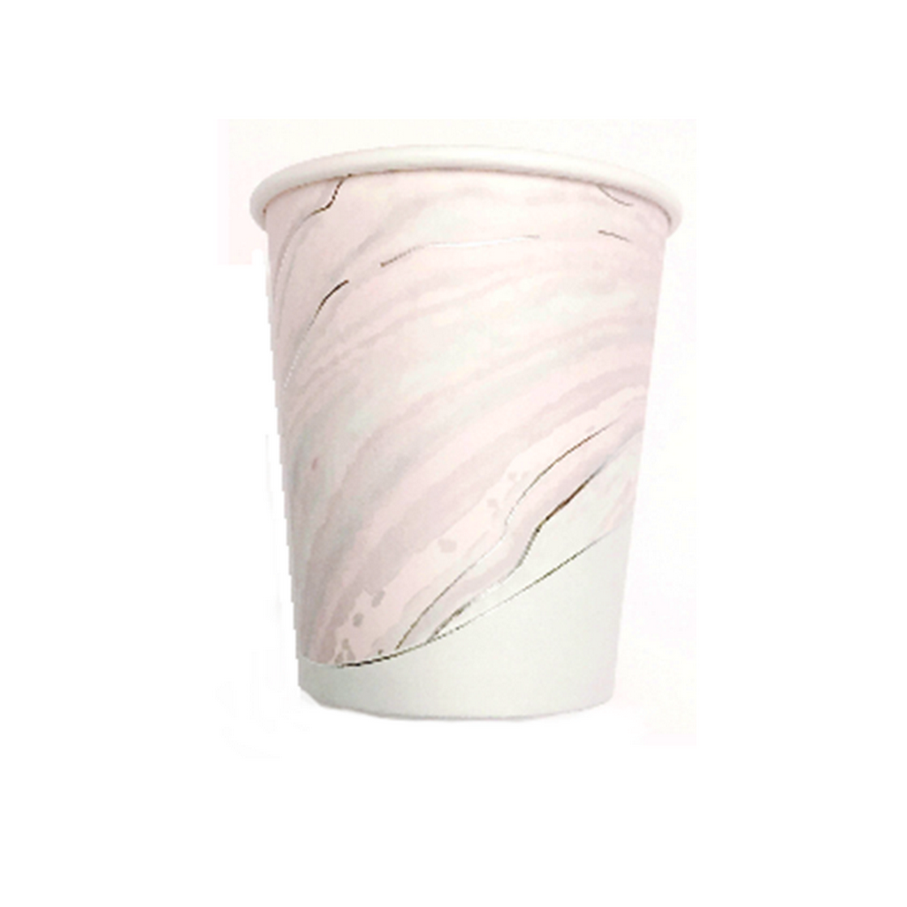 UNICORN MARBLE <br> SILVER FOIL CUPS (8 pack)