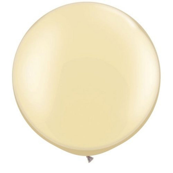 IVORY SILK GIANT BALLOONS <BR>90CM (2 pack)