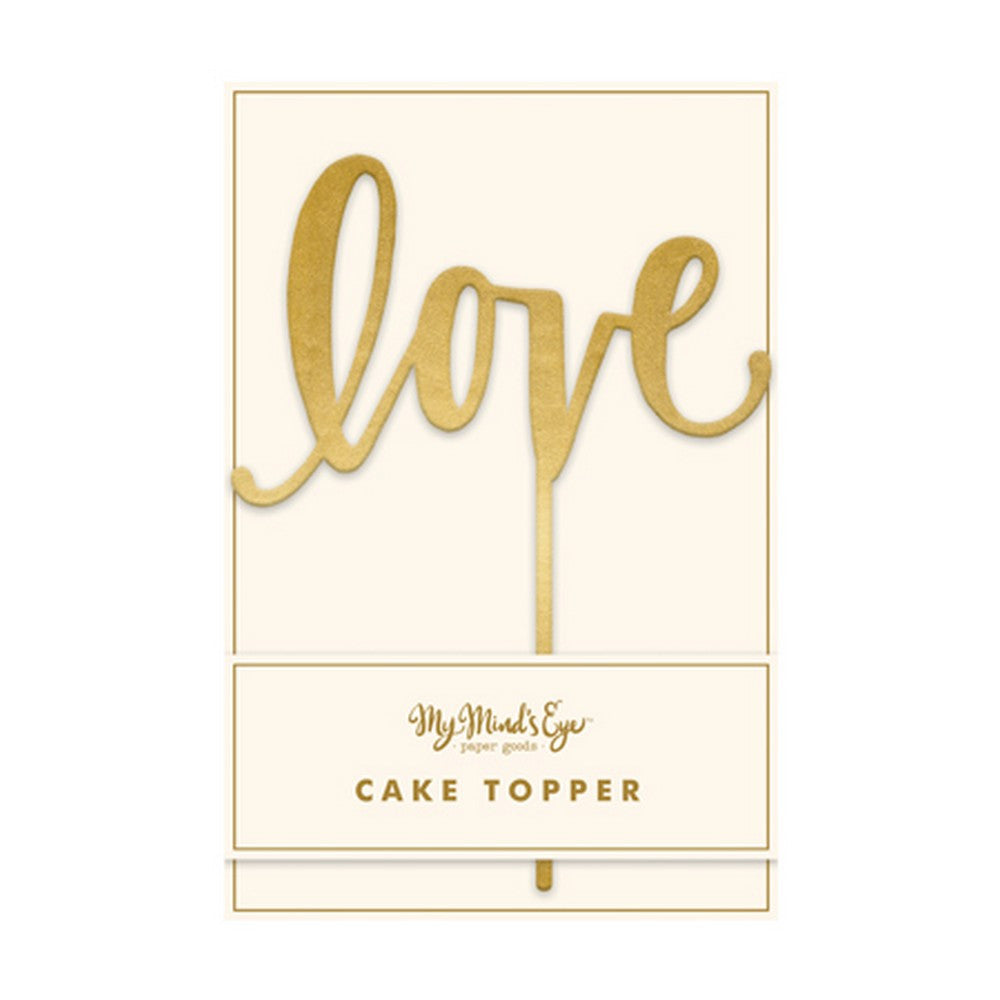 'LOVE' FANCY CAKE TOPPER