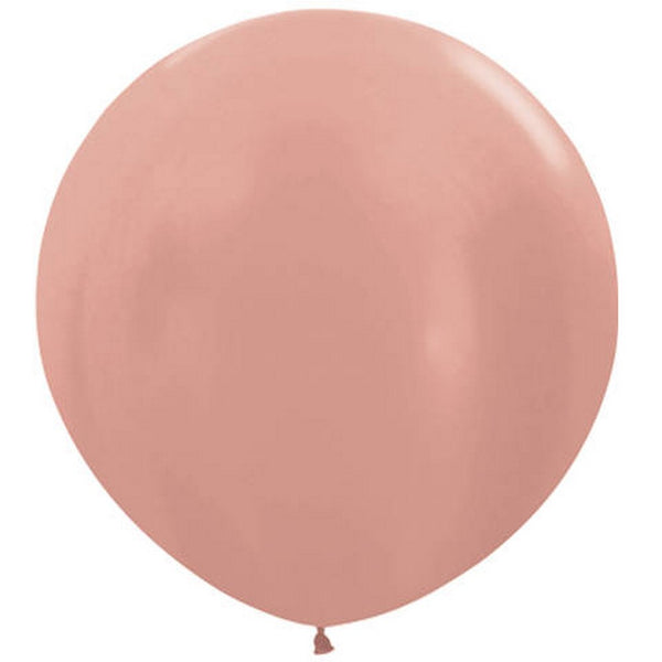 ROSE GOLD GIANT BALLOONS<br> 90CM (2 pack)