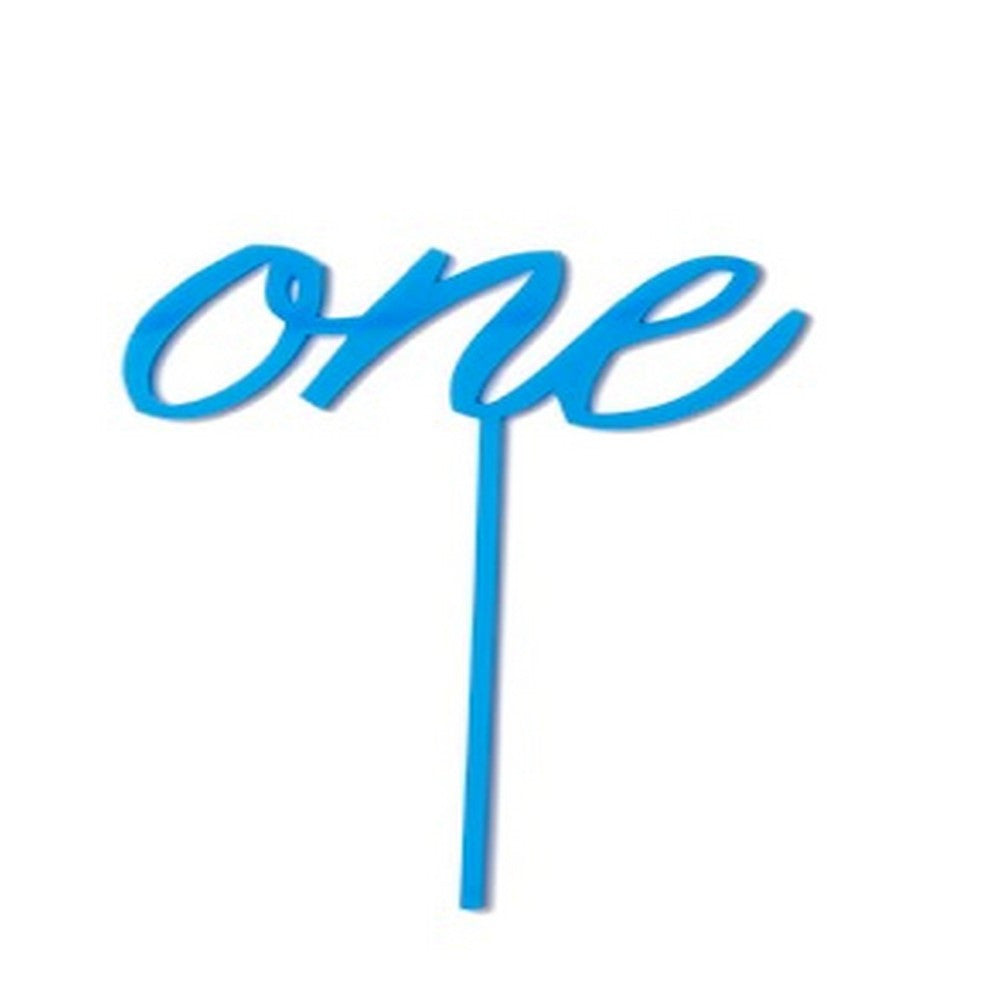 BLUE "ONE" CAKE TOPPER