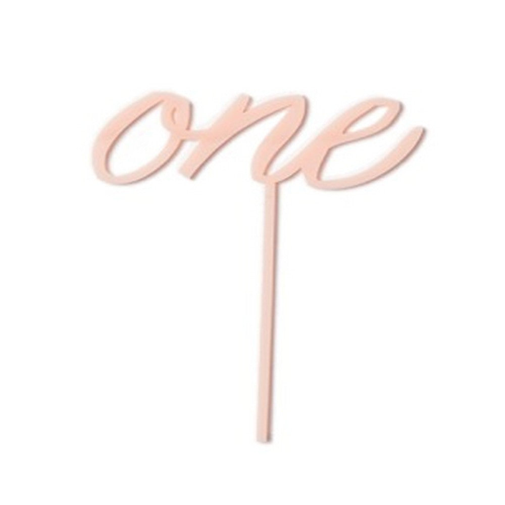 PINK "ONE" CAKE TOPPER
