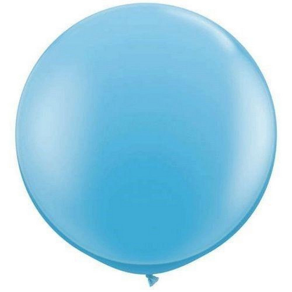 PALE BLUE GIANT BALLOONS<BR> 90CM (2 pack)