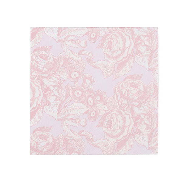 PORCELAIN ROSE<BR>COCKTAIL NAPKINS (20 pack)