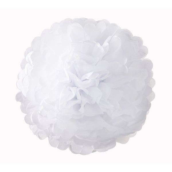 WHITE POMPOM MIX <BR>(3 pack)