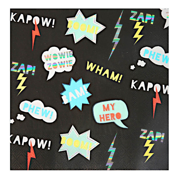 WHAMKAPOW<BR> LARGE NAPKINS (16 pack)